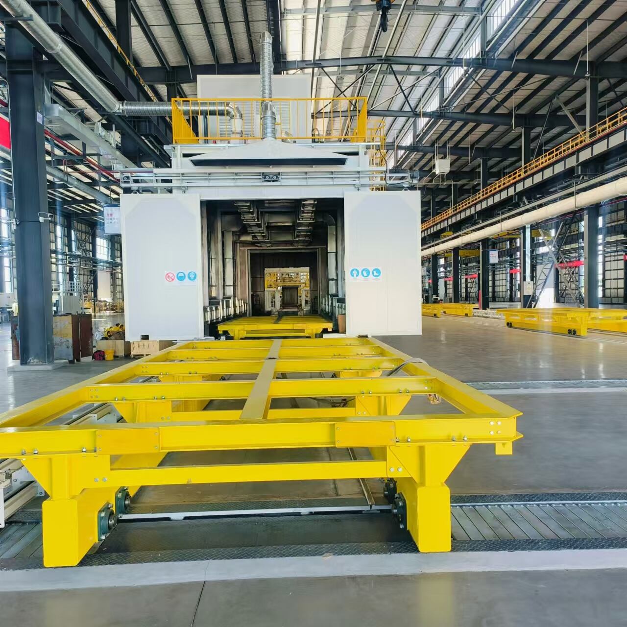 Coating Line Floor Skid Type Conveyor System