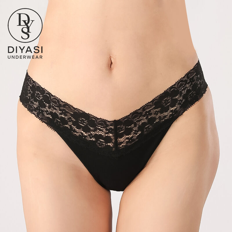 Low-V Lace Cotton Briefs OEM | Sexy Comfort Women’s Underwear Manufacturer
