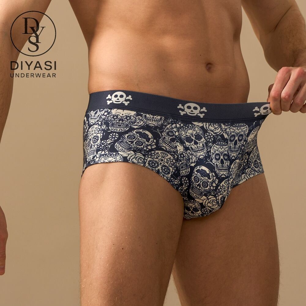 OEM Low Rise Men’s Printed Trunk Underwear | Modal Pouch Boxer Briefs Manufacturer | Custom Private Label Factory Wholesale