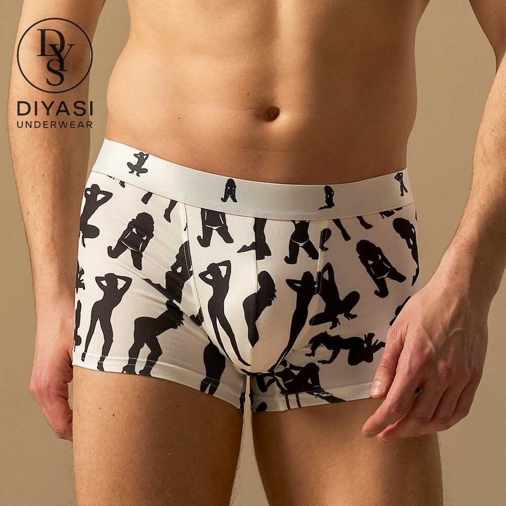 Custom Mid-Rise Men’s Trunk Underwear Manufacturer | Printed Modal Pouch Shorts OEM Factory