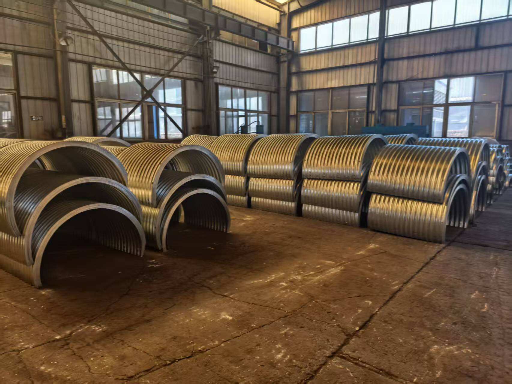 Large Diameter Galvanized Corrugated Culvert Bridge Drainage Tunnel