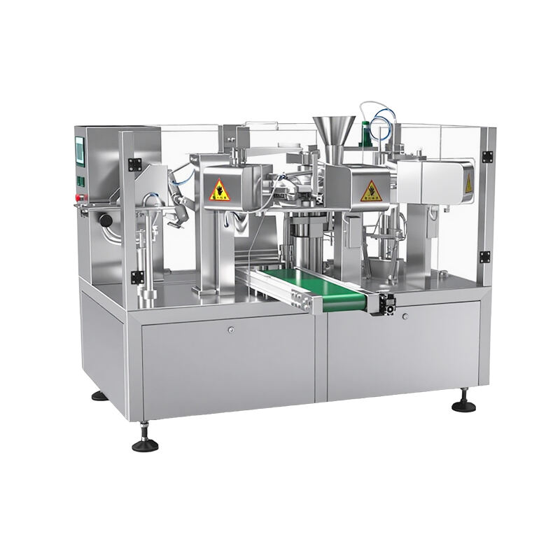 Automatic Rotary Pouch Packing Machine with Filling Sealing and Date Coding System