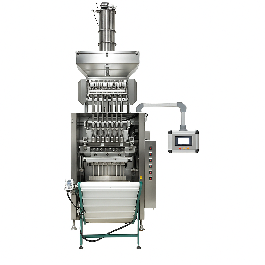 Automatic Efficient Multi-Lane Granule Bag Packing Machine with Back Sealing