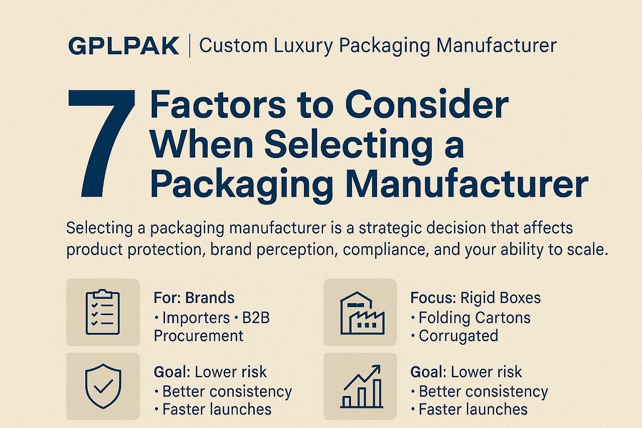 7 Fatores a Considerar ao Selecionar um Fabricante de Embalagens