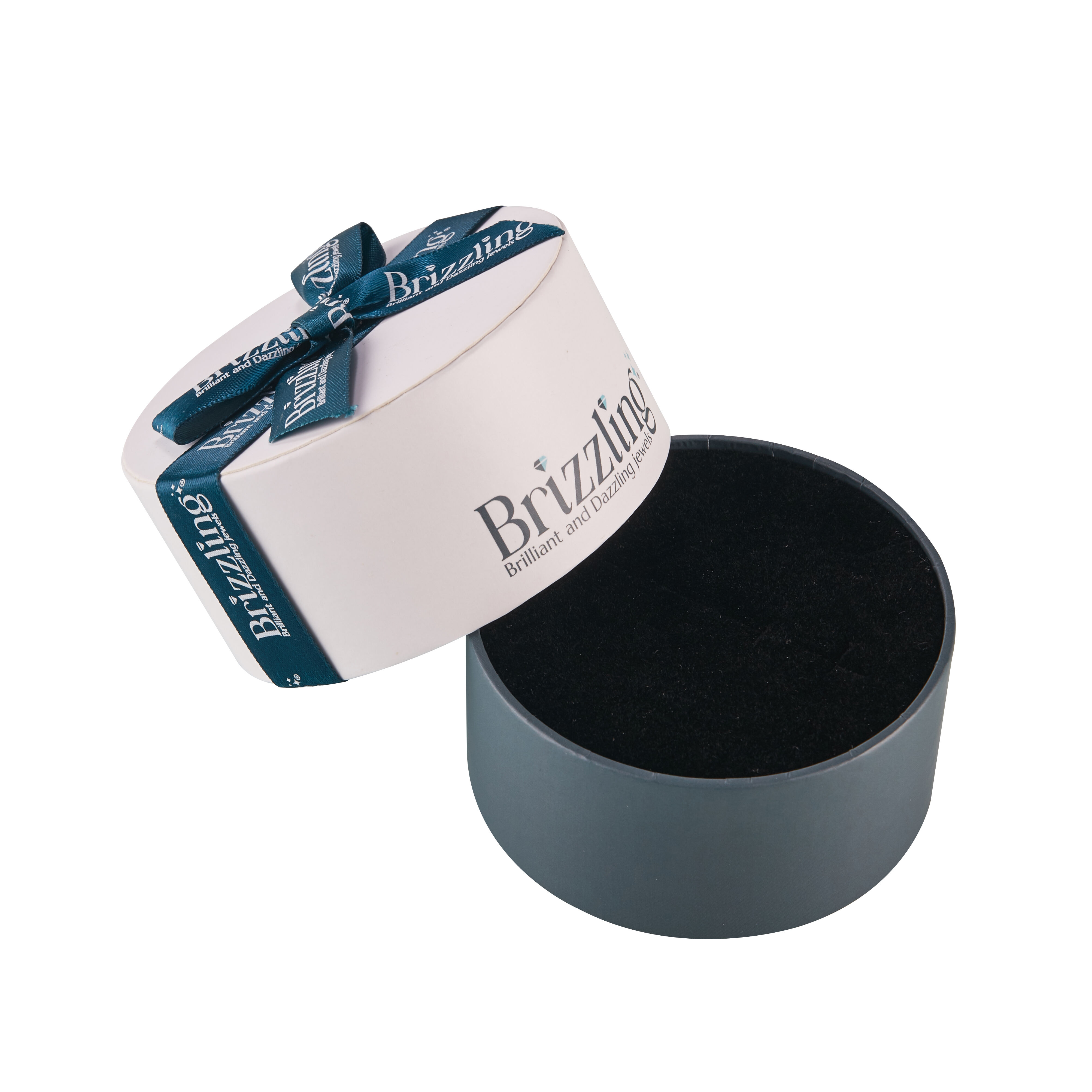 Custom Paper Tube Round Cylindrical Eco Friendly Cardboard Jewelry Box Packaging With Ribbon