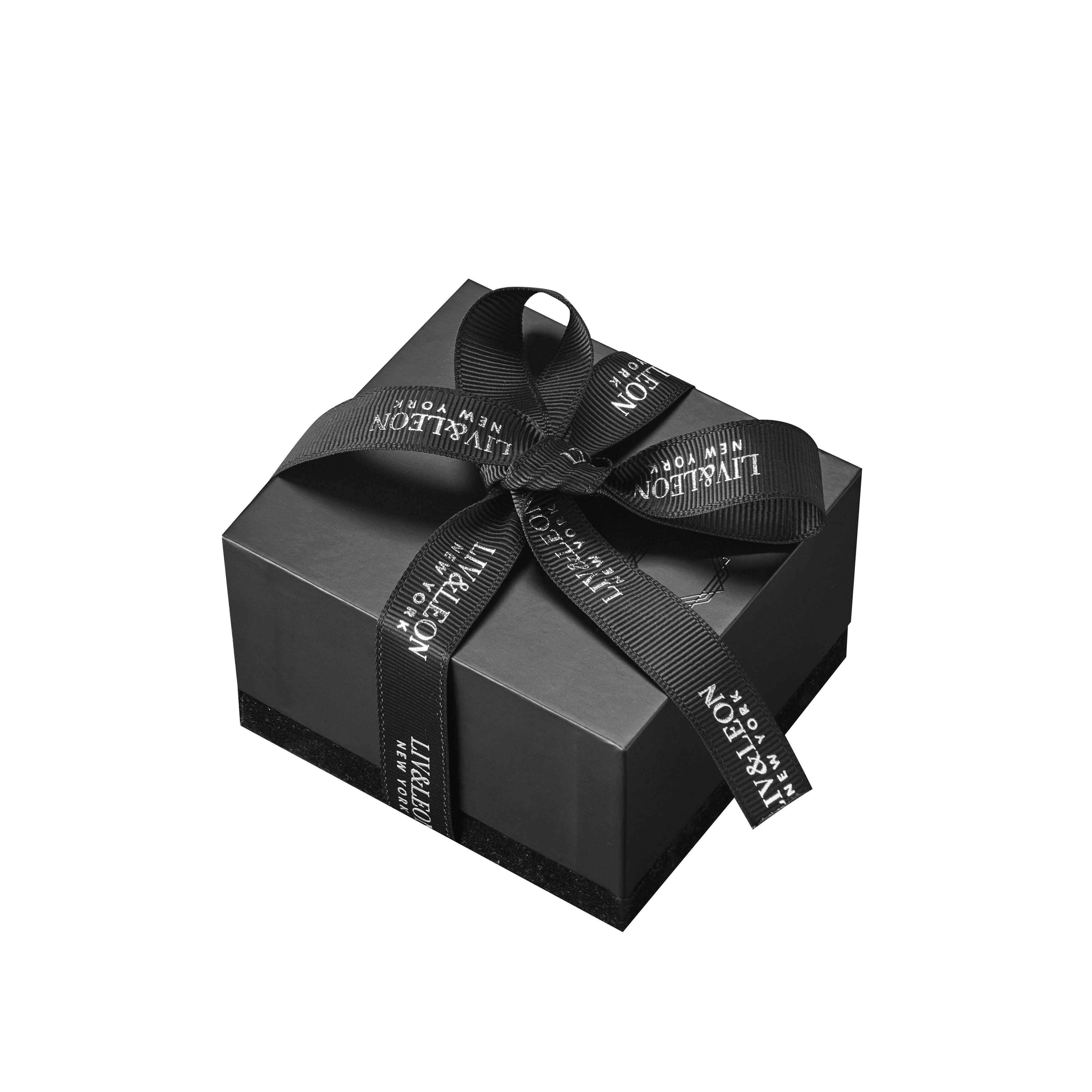 Luxury Black Rigid Lid and Base Gift Box with Ribbon | Elegant Packaging for Surprise Gifts