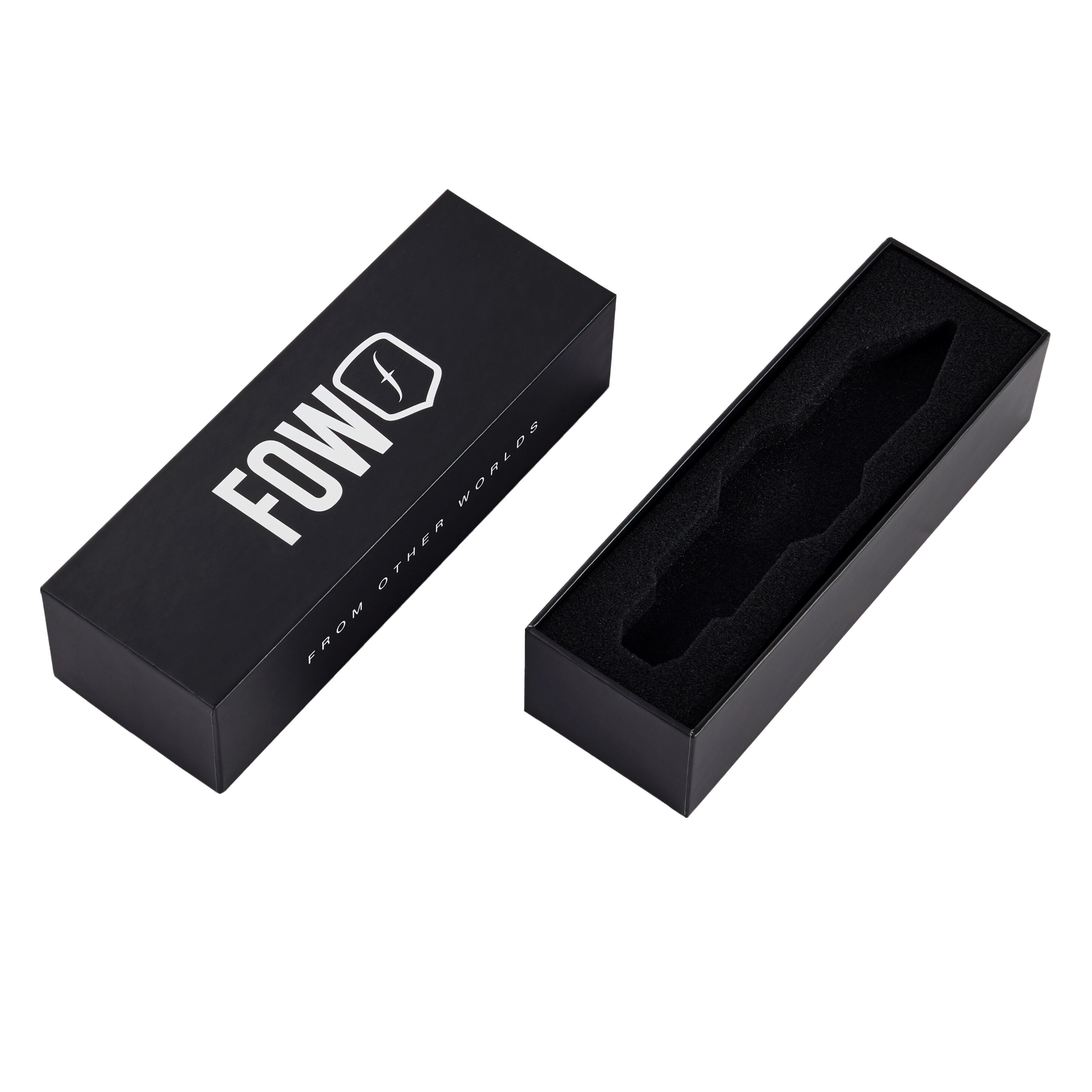 Custom Nice Printing Off Lid Type Rigid Cardboard Gift Box with EVA Foam Tray Packaging for Mobile Phone Case