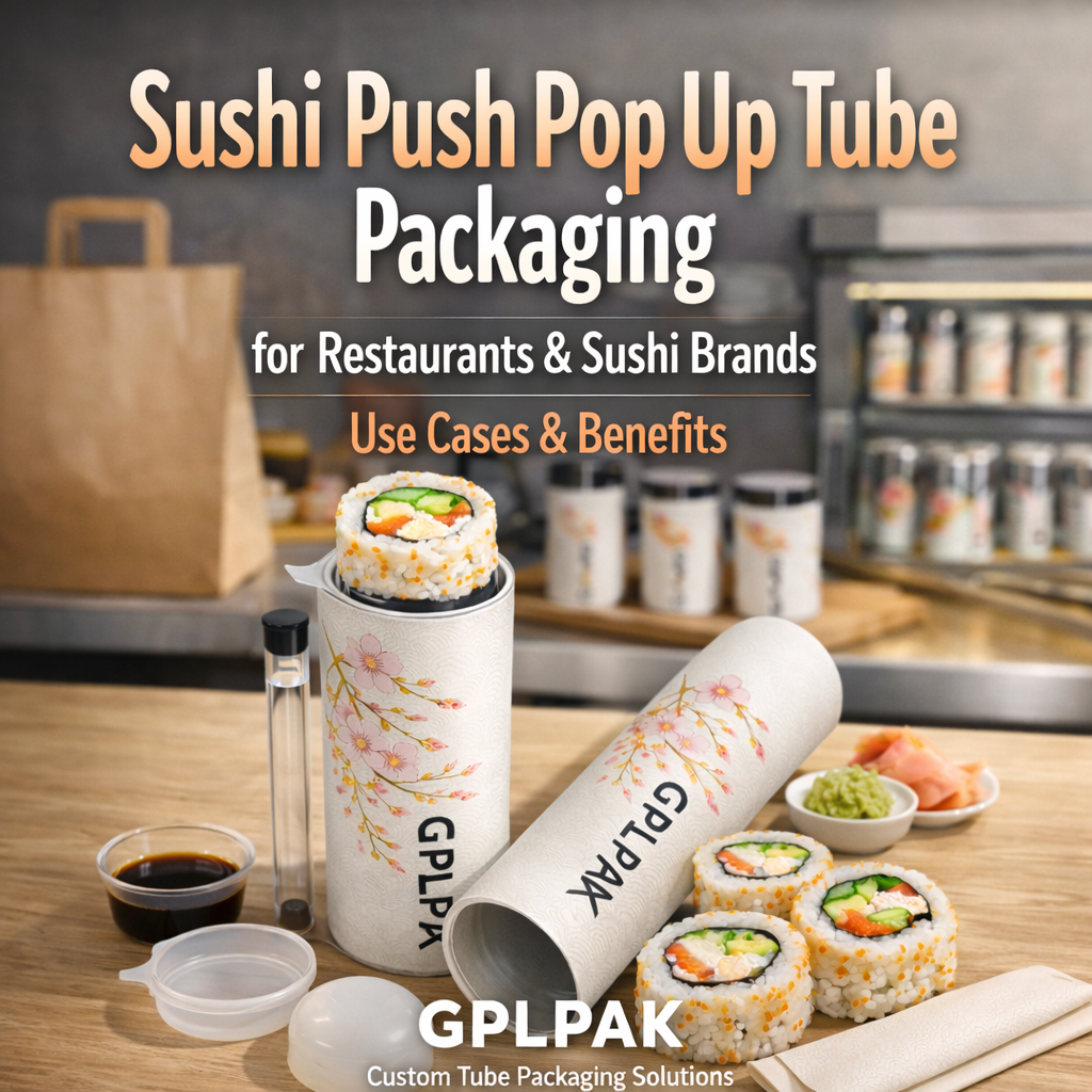 Sushi Push Pop Up Tube Packaging for Restaurants & Sushi Brands: Use Cases and Benefits