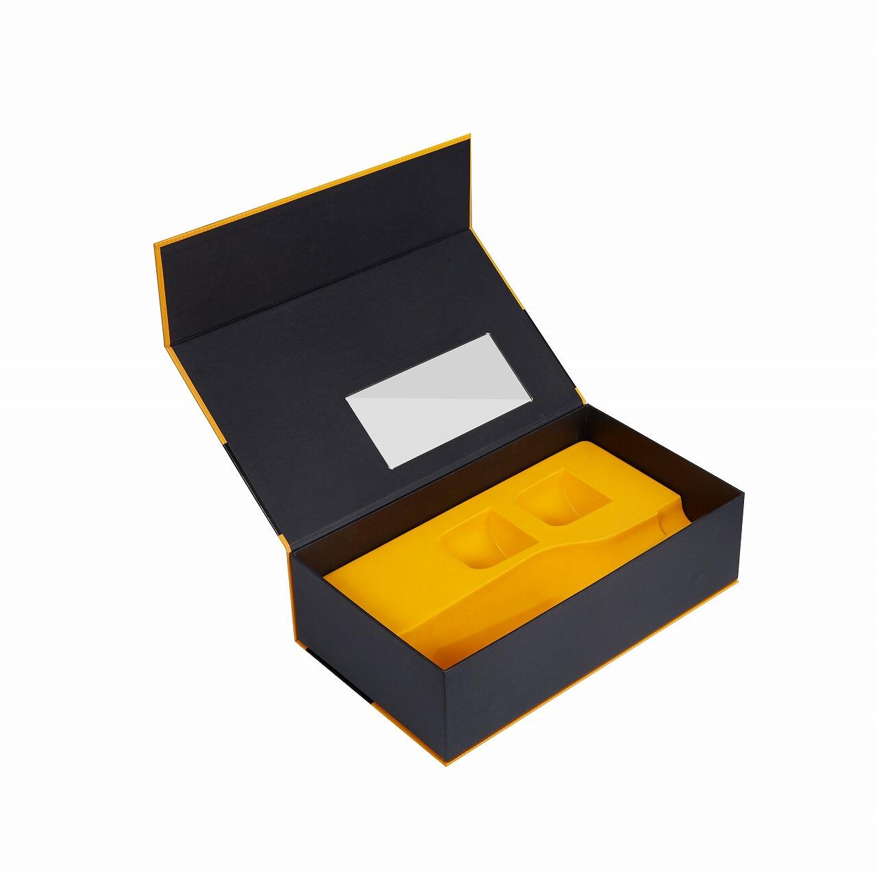 Custom Log Rigid Cardboard Magnetic Closure Boxes For Wine Bottle