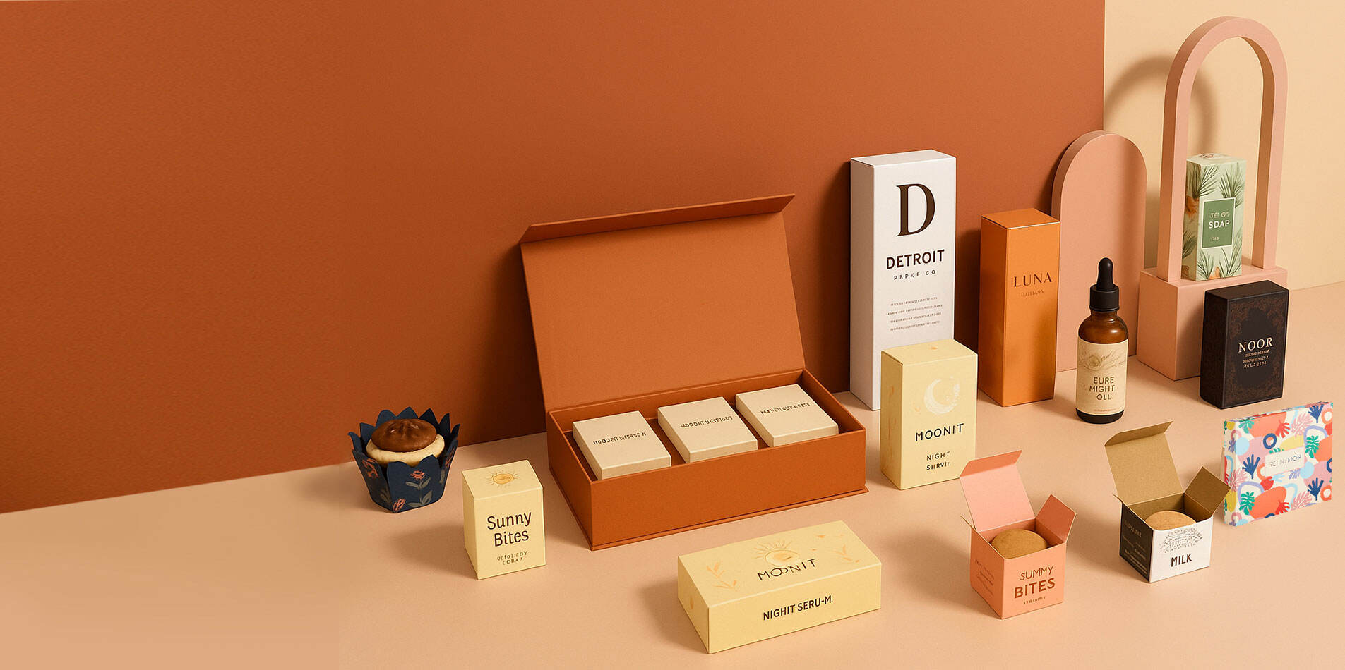 Glamorous Custom Beauty Packaging Designs