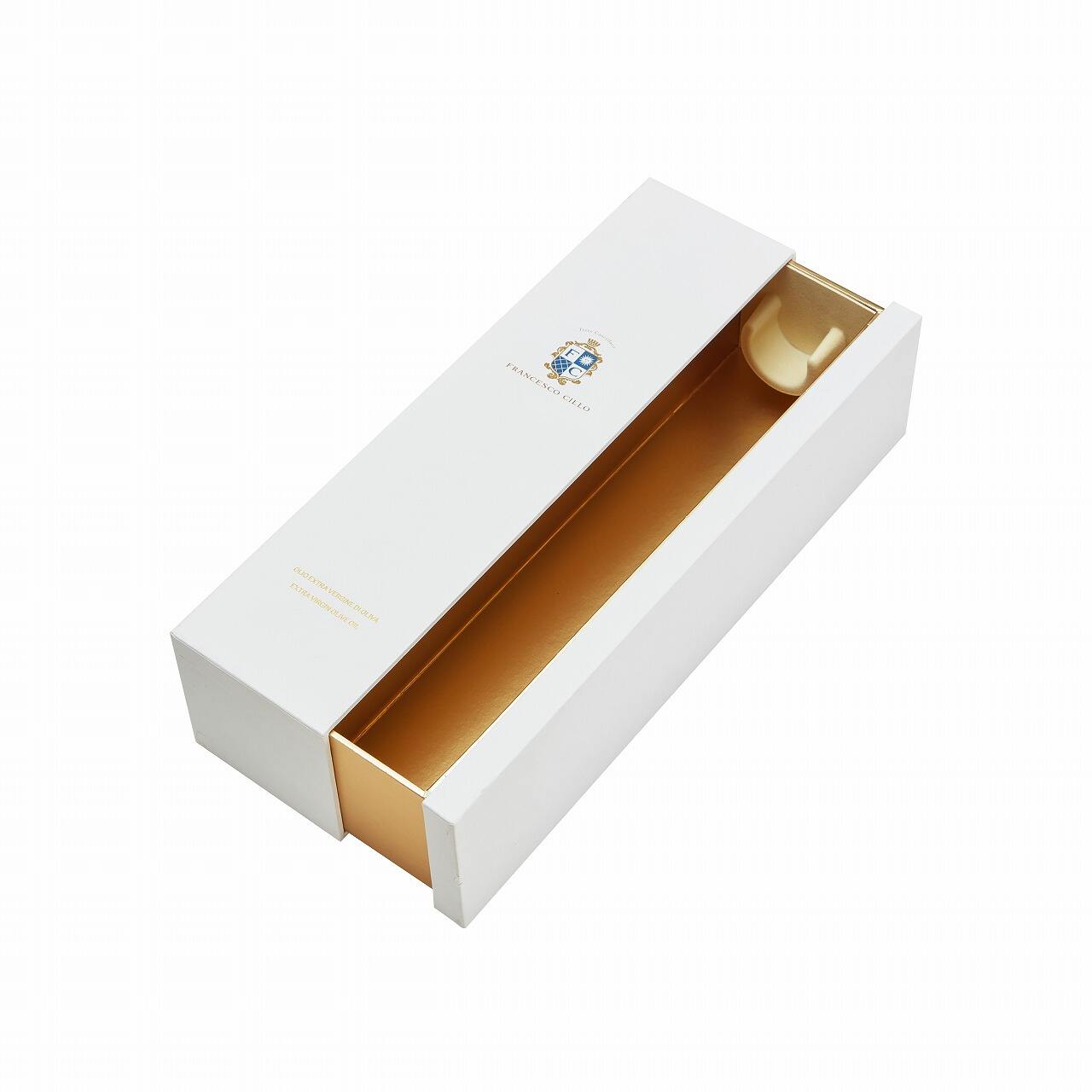  Single Wine Bottle Drawer Box - Custom Insert & Embossed Foil Logo
