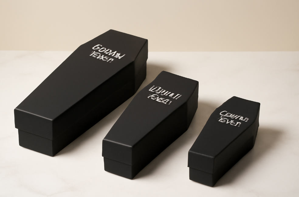 Coffin Paper Boxes Case Studies: For Spirits, Cosmetics & Jewellery Packaging
