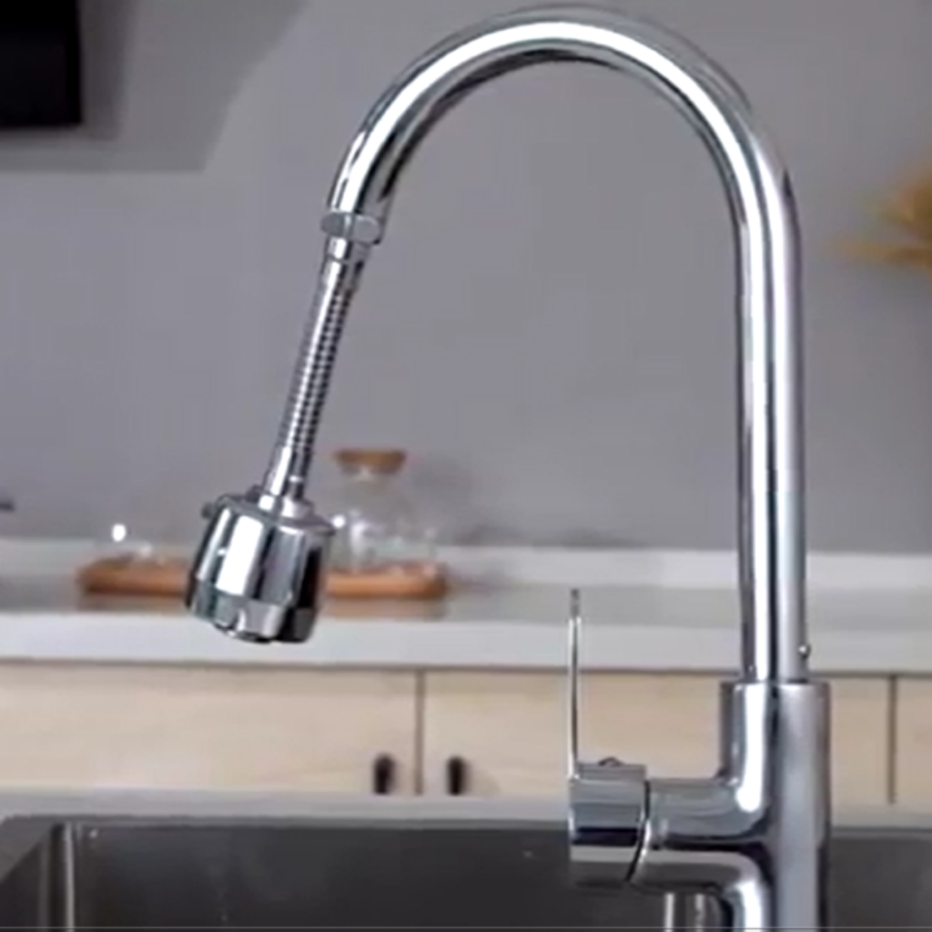 Universal rotation for easy cleaning, a pull-out spray head, and support for dual water flows