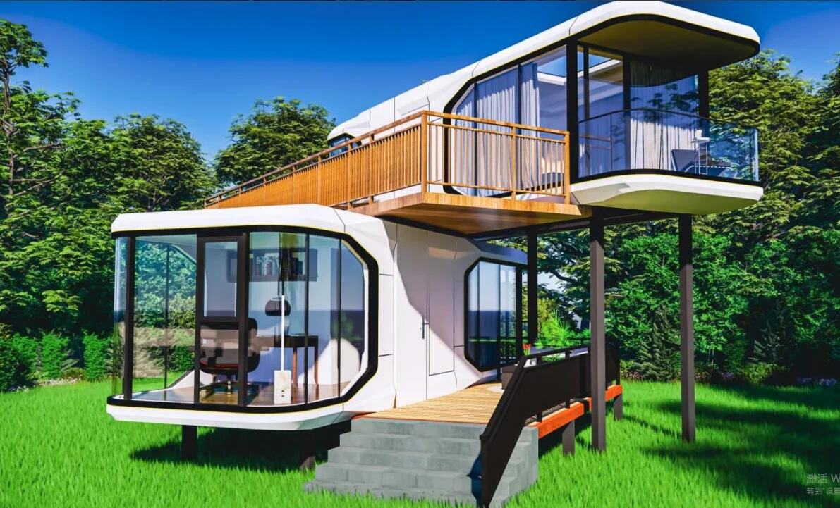 Maison de capsule spatiale