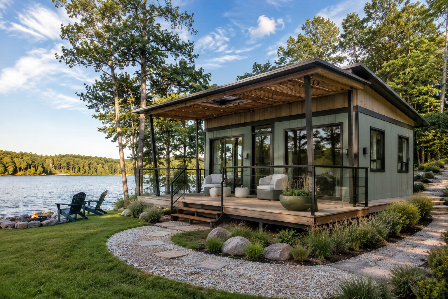 Expandable House Mobile Villa Prefabricated Home | Prefab Luxury Resort Cabin