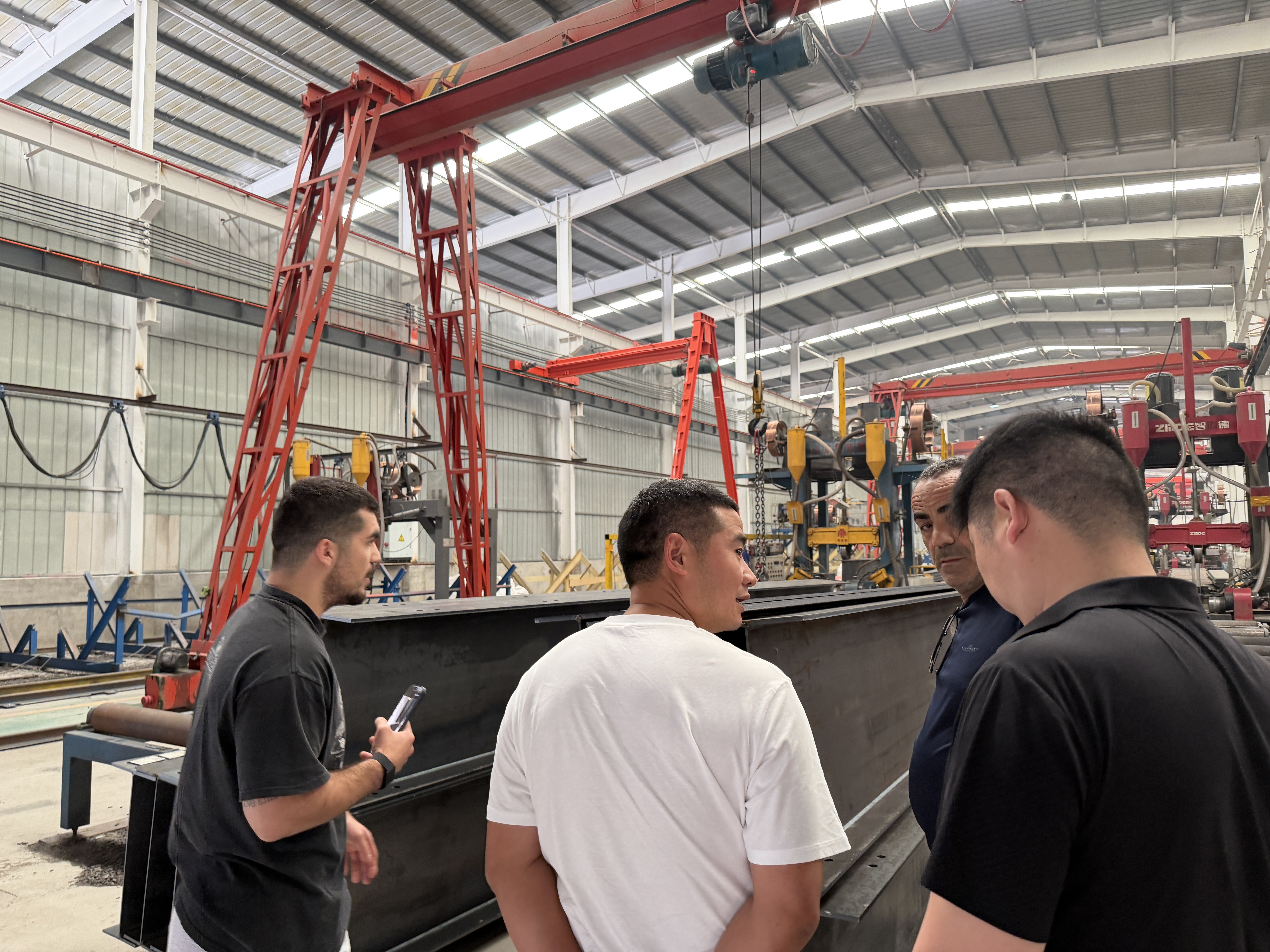 From Design to Construction: Italian Clients Tour Weilan Steel Structure Factory