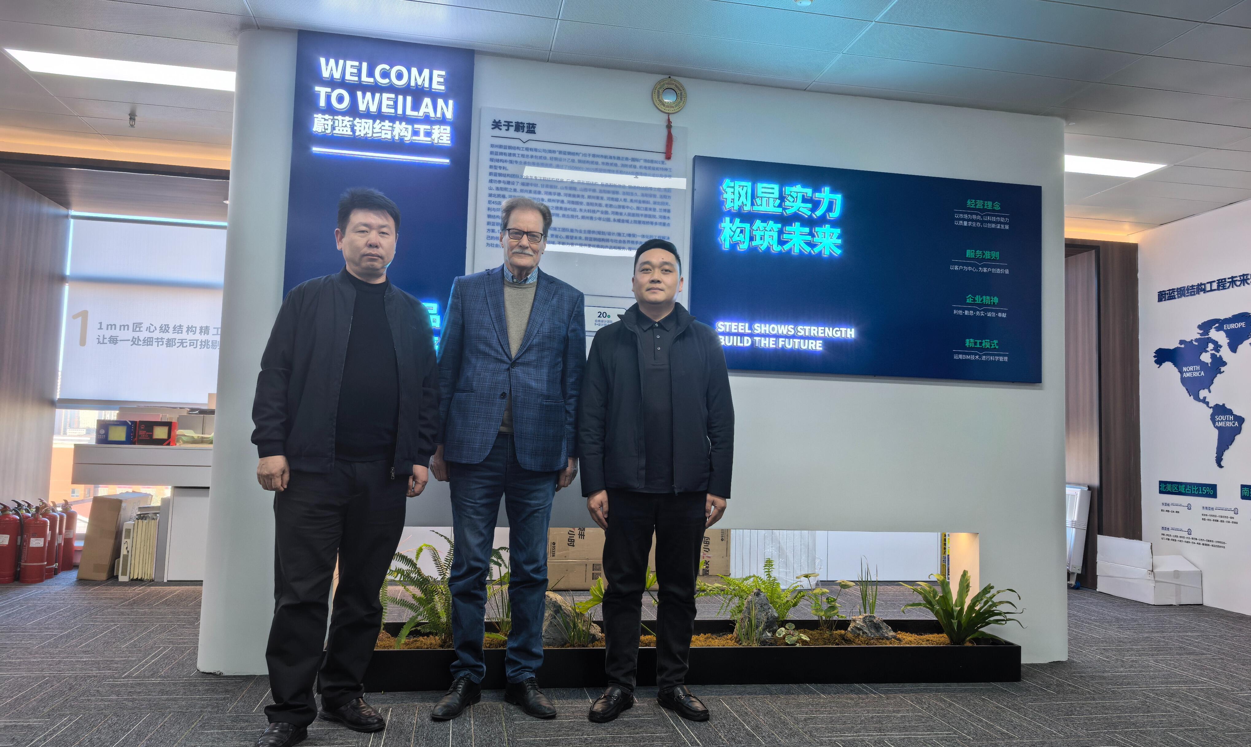 French Client Visits Zhengzhou Weilan Steel Structure for Inspection & Communication, Opening a New Chapter in International Cooperation