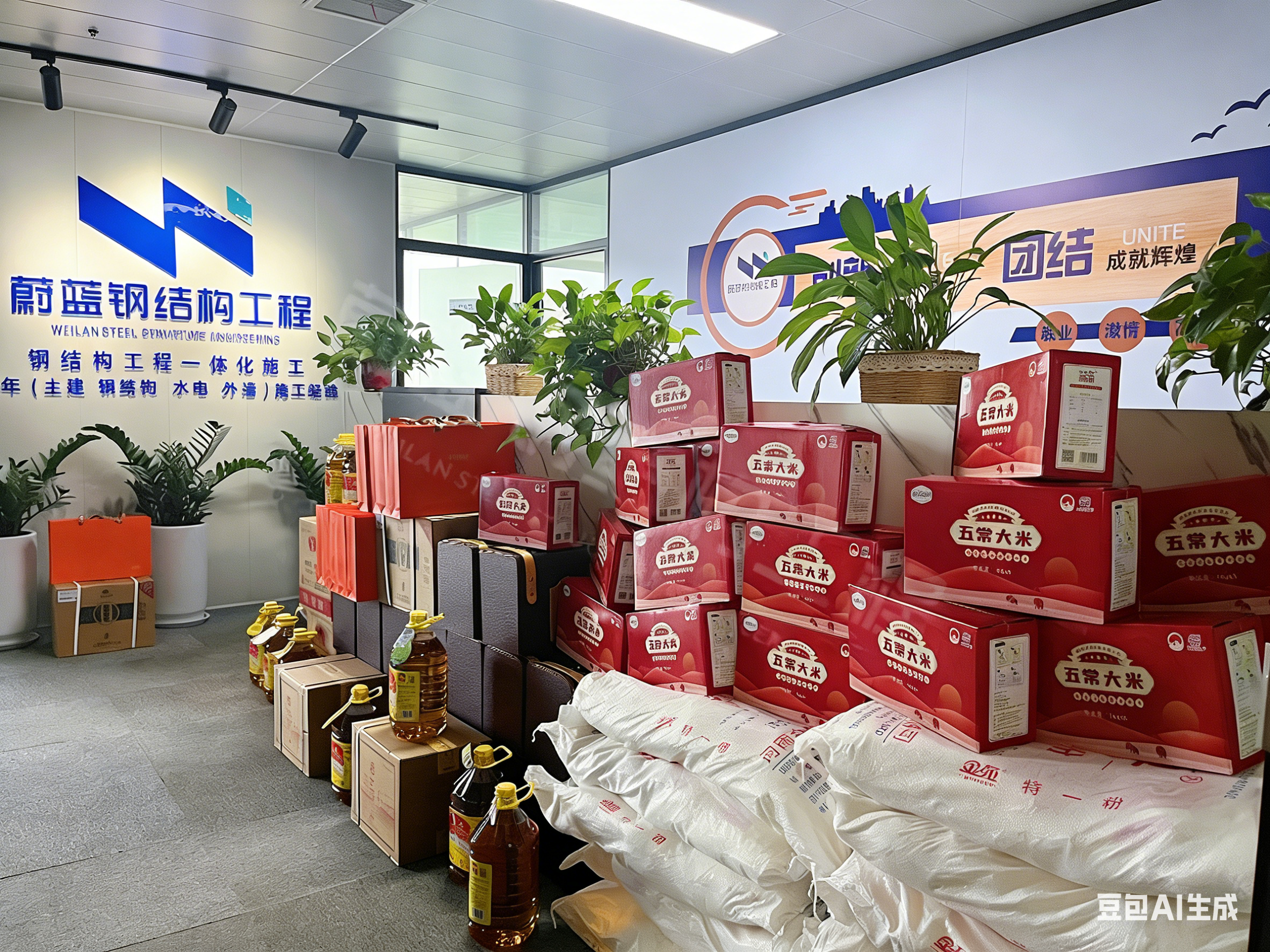 Mid-Autumn Festival Reunion — Warm Employee Welfare Distribution at Zhengzhou Weilan Steel Structure Engineering Co., Ltd.