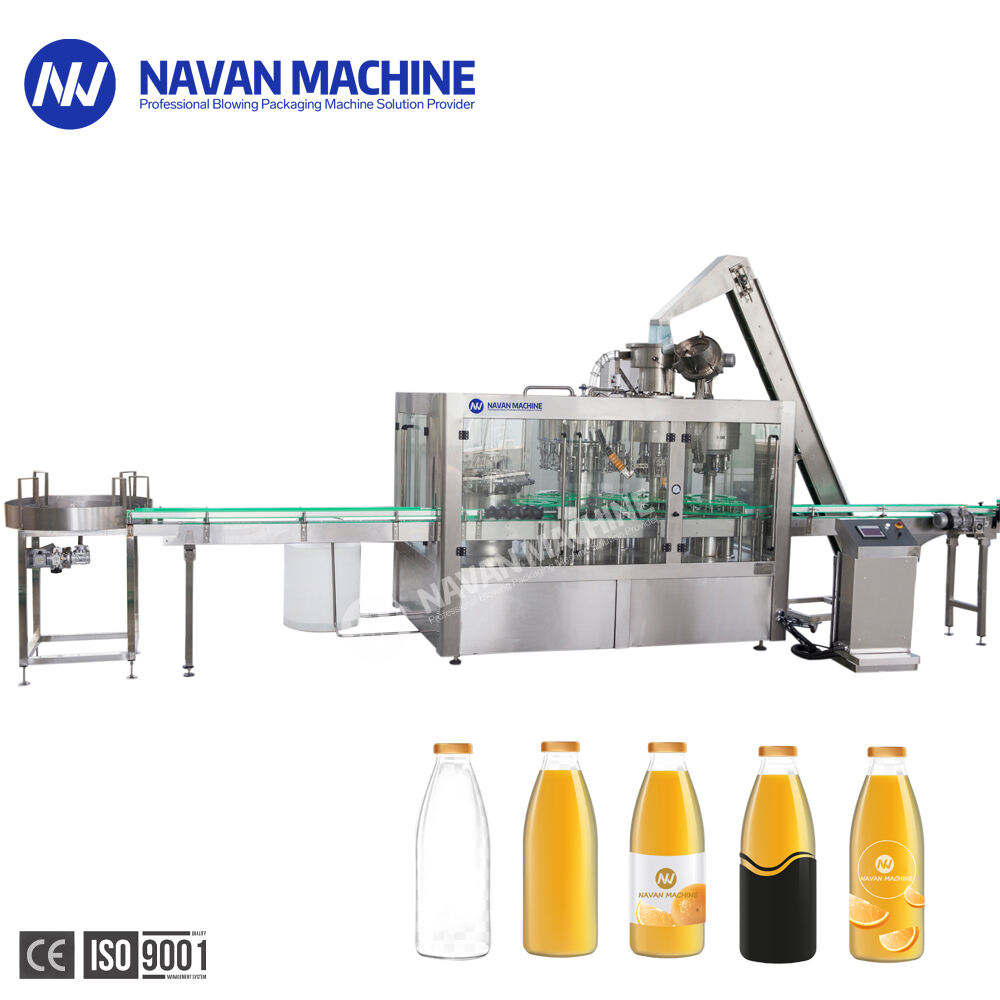 NAVAN Glass Bottle High-speed Juice 2 Beverage Filling Machine