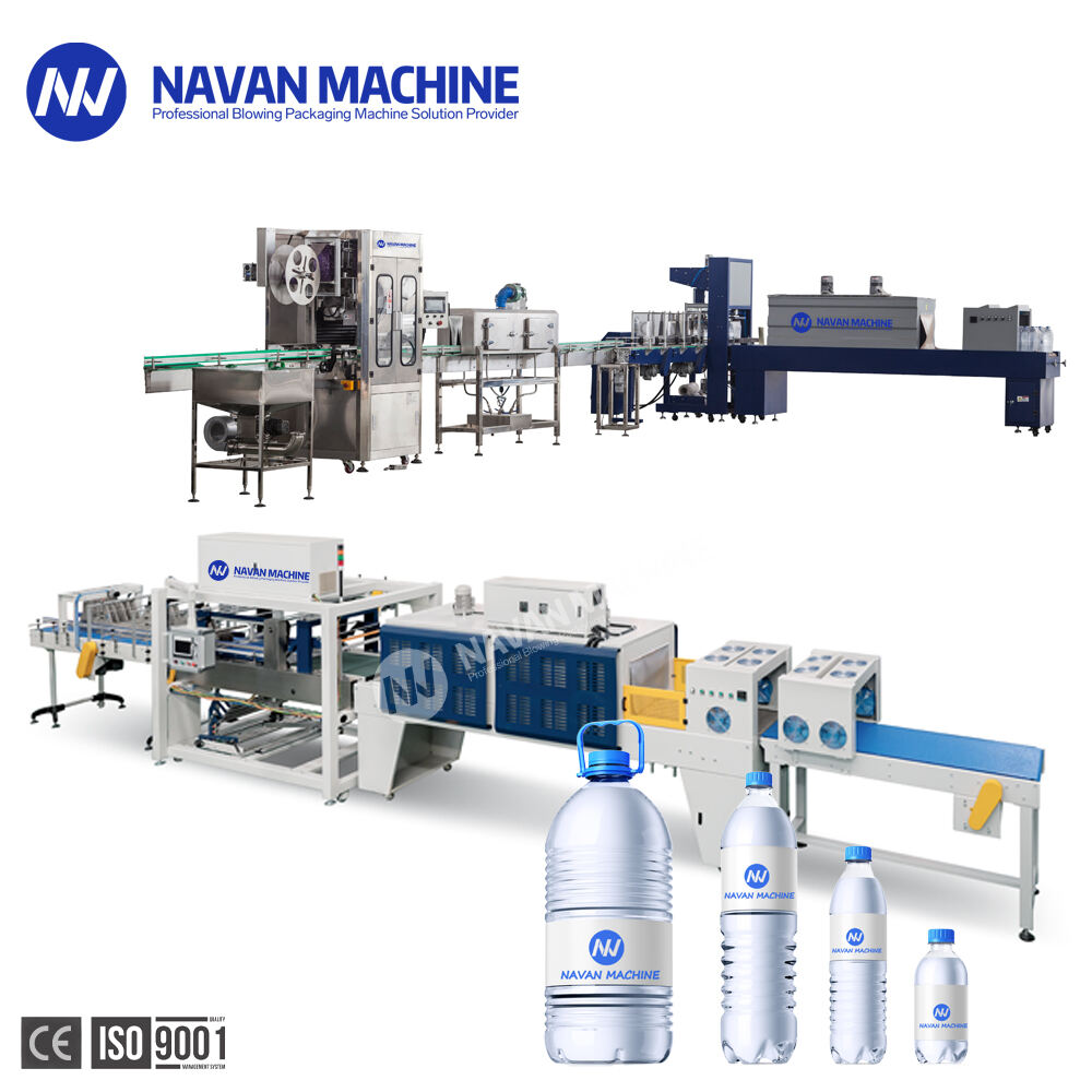 Automatic PET Plastic Bottle Shrink Sleeve Labeling Machine With Shrink Tunnel Steam Generator