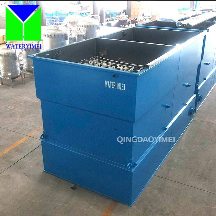 Package waste water treatment machine contain equalization tank and reverse osmosis desalination