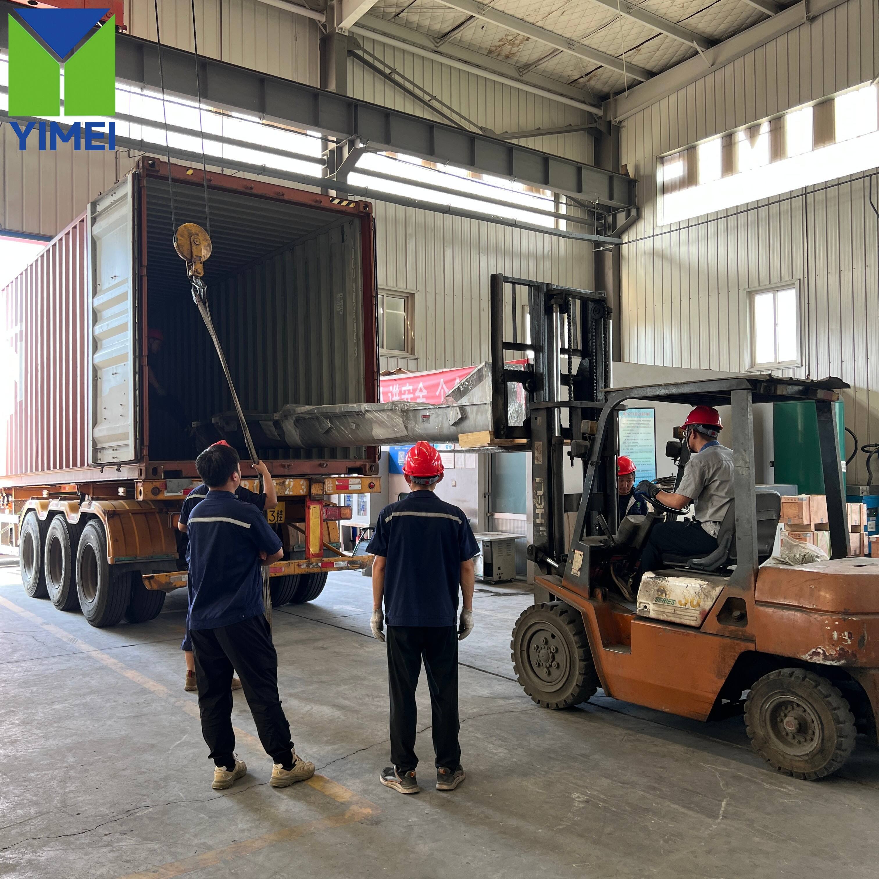 Schéma amélioré de traitement des boues ! Qingdao Yimei Environmental Engineering Co., Ltd. équipement complet expédié vers Montevideo, Uruguay