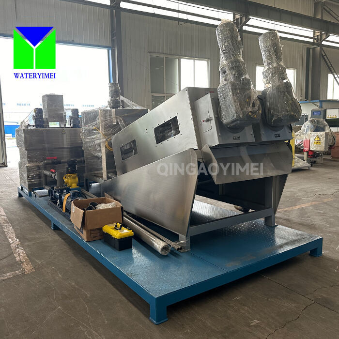 Solid Liquid Separator Sewage Sludge Dewatering Screw Press Volute Screw Press Dehydrator Equipment Sludge Dewatering Machine