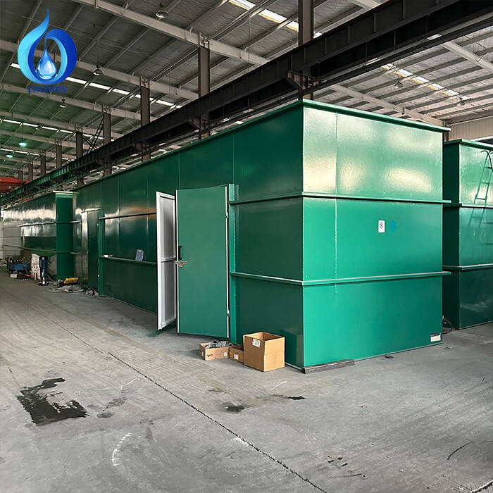 محطة معالجة مياه ذكية أوتوماتيكية لمعالجة مياه الصرف الصحي – جهاز لمراقبة عن بُعد، بإنتاجية ٥٠٠٠ لتر/ساعة، نظام MBBR وMBR