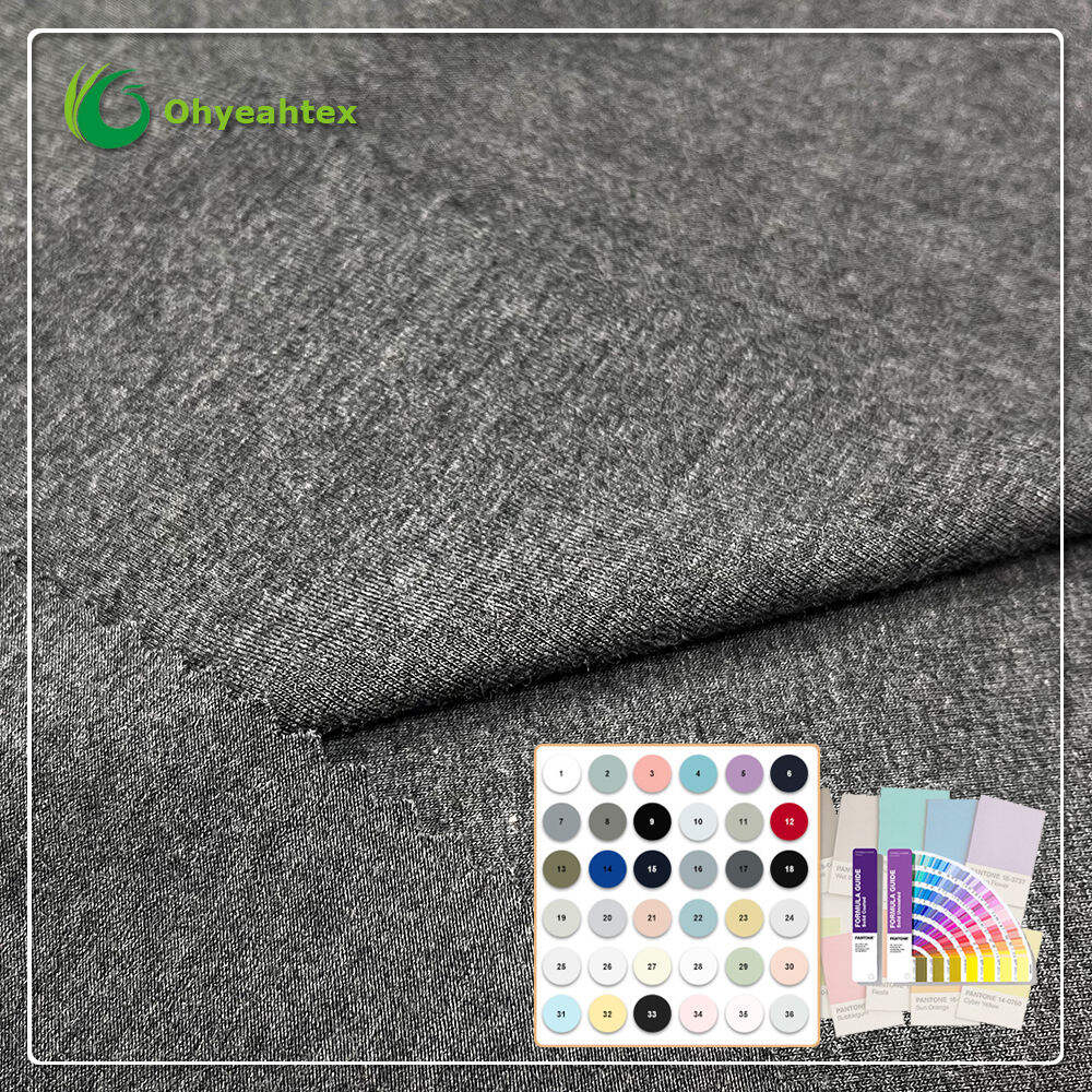 Breathable 100% Bamboo Fiber Jersey Fabric with Moisture-Absorbent & Quick-Dry Features Eco-Friendly for Women's Leggings