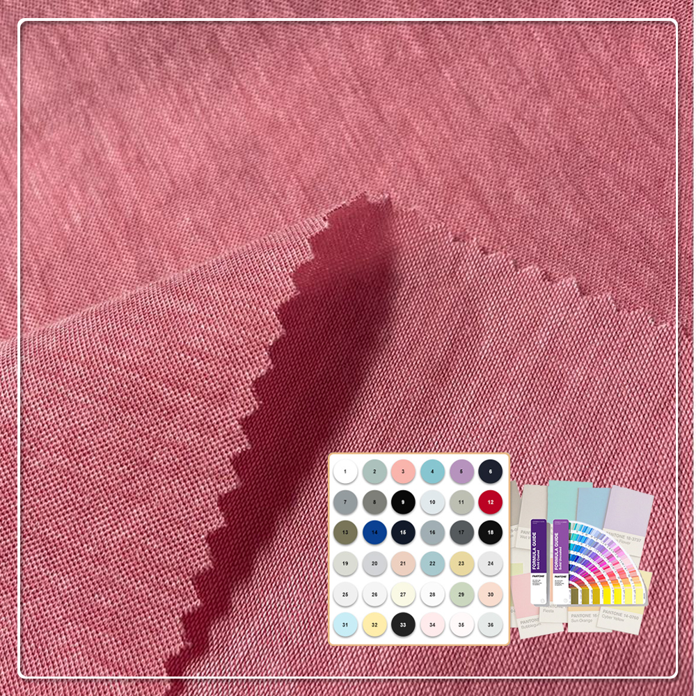 Stretch Thin Knitted 70% Viscose 30% Nylon Jersey Fabric Quick-Dry & Breathable Anti-static for Girls' Summer Sleepwear Apparel