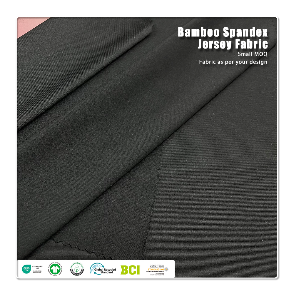 クールタッチ・パフォーマンス・ジャージ：92％rPET、8％スパンデックス — 環境配慮型、4方向ストレッチ＆速乾性（スポーツウェアおよびジムウェア向け）