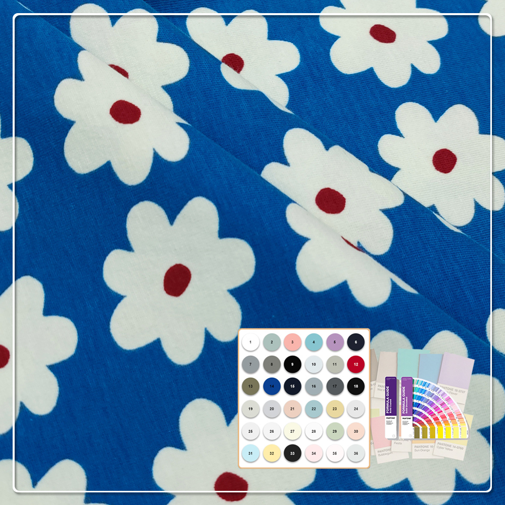 Delikatna oddychająca bawełniana dzianina organiczna na odzież nocną dla dzieci