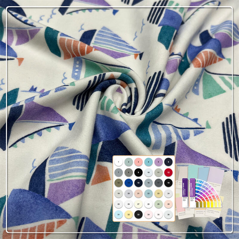 180gsm 95% Micro bamboo 5% spandex single jersey fabric na may sertipikasyon ng Oekotex ay likas na antibakterya at anti-ultraviolet, pabor para sa damit ng bata sa US