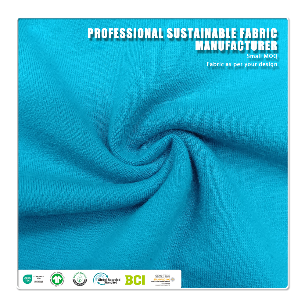 Organic Eco-Friendly 240gsm Knitted Combed Cotton Hemp French Terry Fabric Moisture-Absorbent Breathable for Sweaters Underwear (1).webp