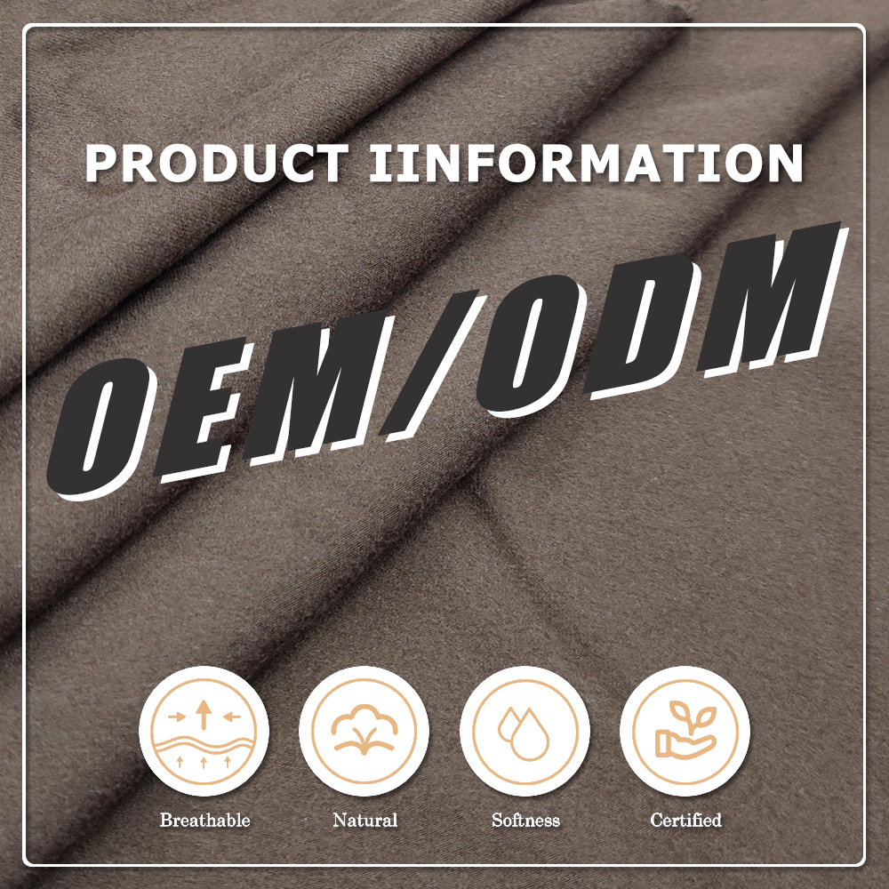 Oeko-Tex GOTS Eco-Friendly Stretch Heavyweight 340gsm 61% Bamboo 27% Organic Cotton 12% Spandex Fabric for Garment
