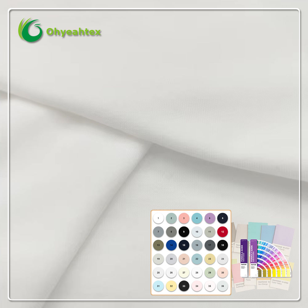 Eko-przyjazna rozciągliwa satyna z modalu (95% modal, 5% spandex) do bielizny damskiej i sukienek – hurtownia fabryczna z Chin