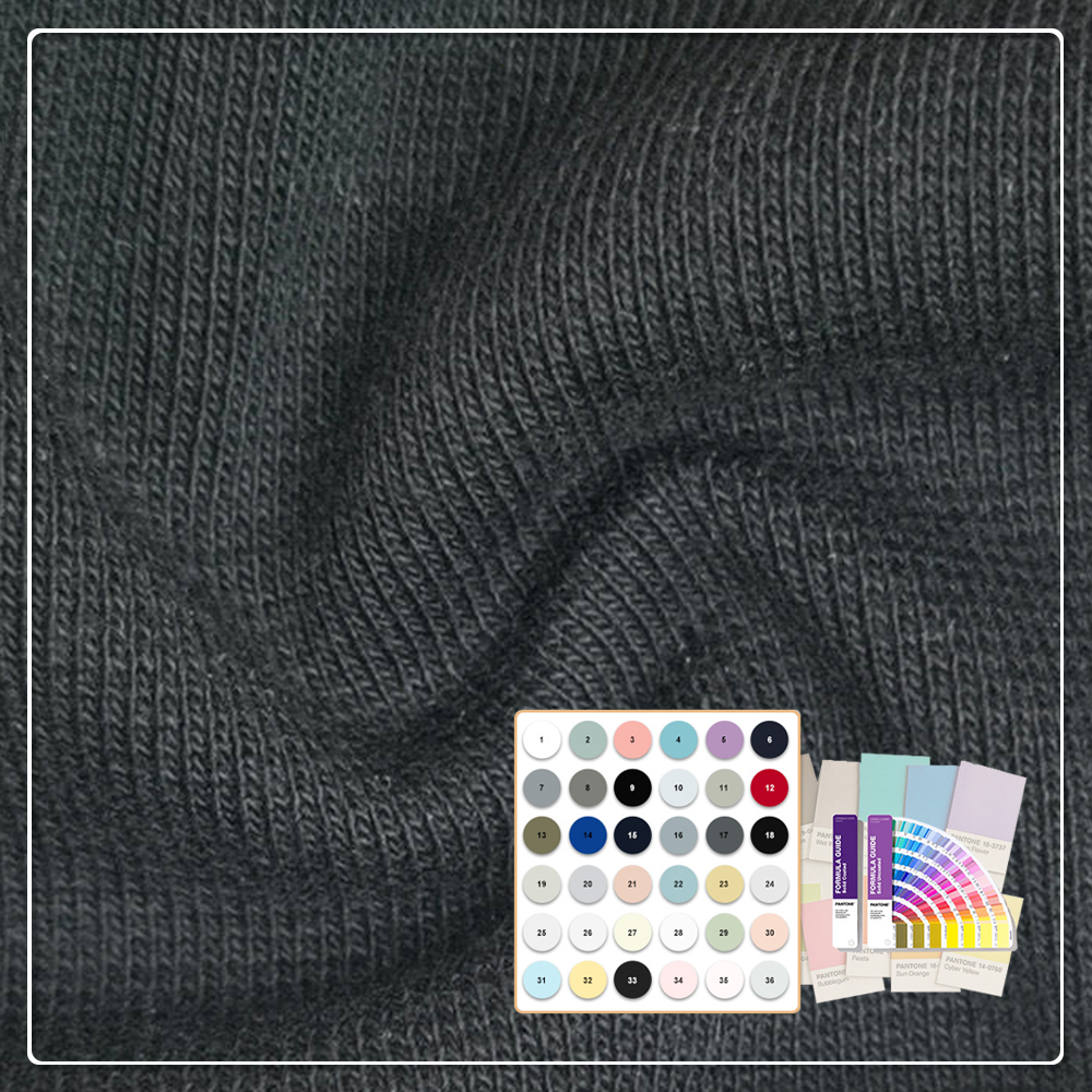 Healthy Comfortable Wicking Quick-Dry Breathable 200gsm 95% Cotton 5% Spandex Heavyweight Single Jersey Fabric for Sportswear