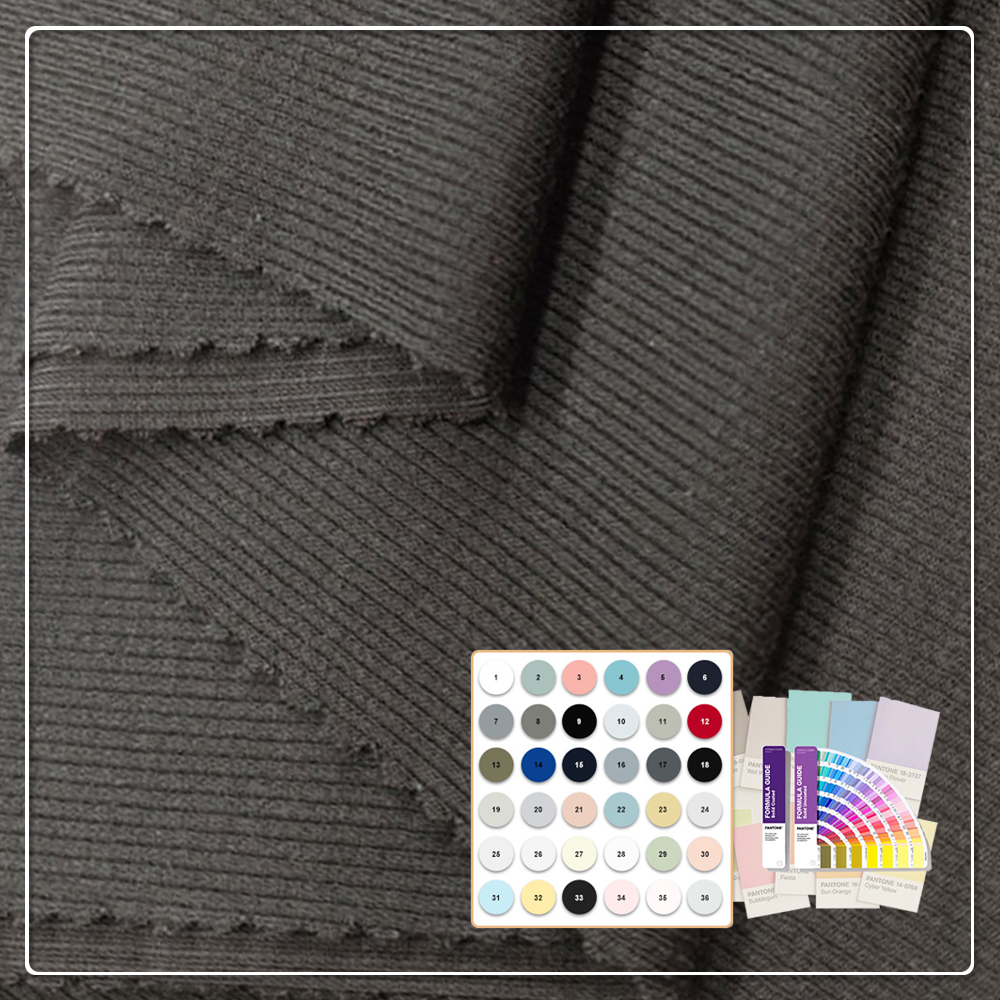 100% Modal 200GSM 2*2 Rib Fabric Eco-Friendly Moisture-Absorbent Breathable Anti-Pill for Underwear Baby & Kids Swimwear