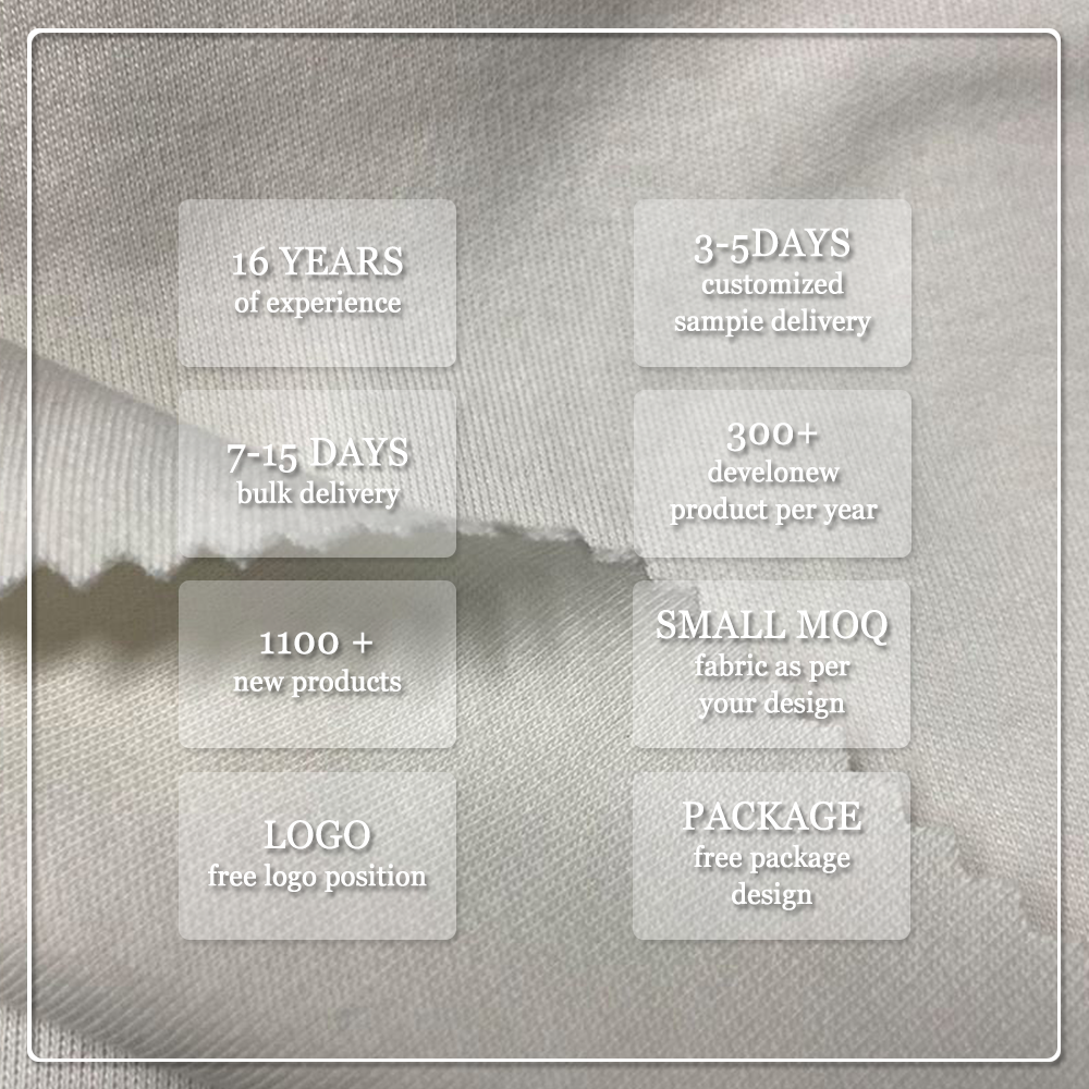 New Eco-Friendly Chitin Fiber Bamboo Lyocell Chitosan Jersey Fabric with Wicking for Shirts & Dresses