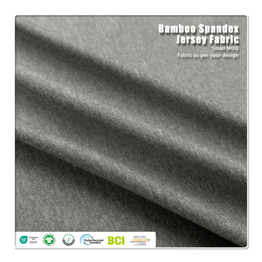 Sustainable environmentally friendly material 200gsm 89% Recycled Polyester 11%Spandex Jersey fabric is suitable for sportswear