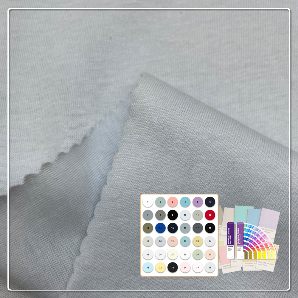 Sustainable 100% BCI Cotton Combed Lightweight Single Jersey Fabric for Customized T-shirts-Make-To-Order