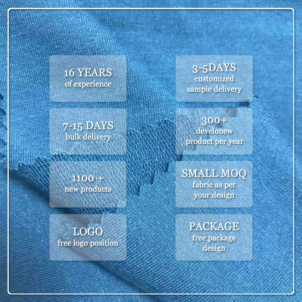 Soft Organic GOTS Certified 100% Organic Cotton Knitted French Terry Fabric Shrink-Resistant Anti-Bacteria Eco-Friendly 320GSM