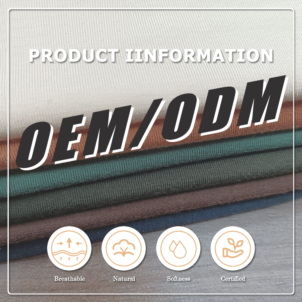 Excellent Air Permeability Water-Wicking Ability Anti-Bacteria Moisture-Absorbent Stretch Eco-Friendly Bamboo Fabric for Fabric