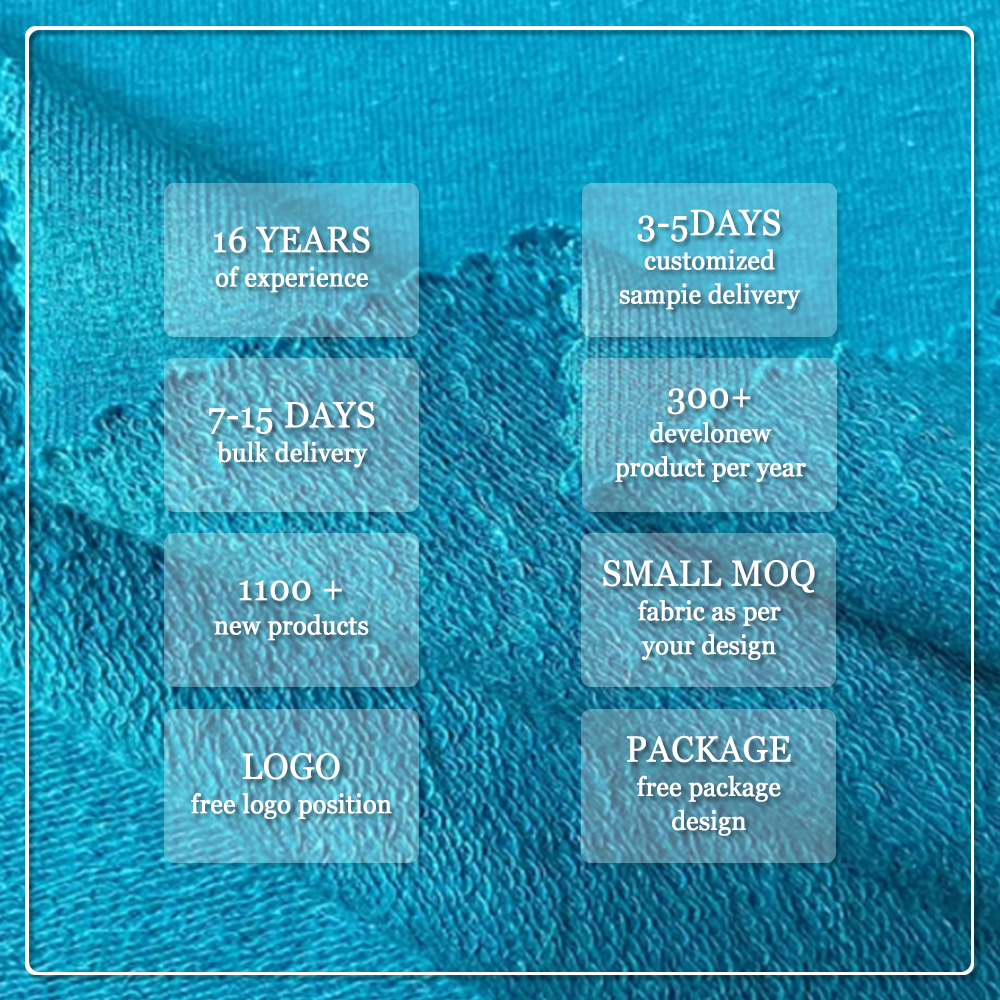 New Material Eco-Friendly Knitted Plain French Terry Hemp Fabric for Hoodies