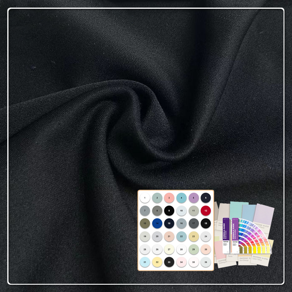 45% Modal 47% Nylon 8% Spandex Eco-Friendly Organic Waterproof Scuba Fabric for Sportswear Outdoor Clothing High Stretch Quick