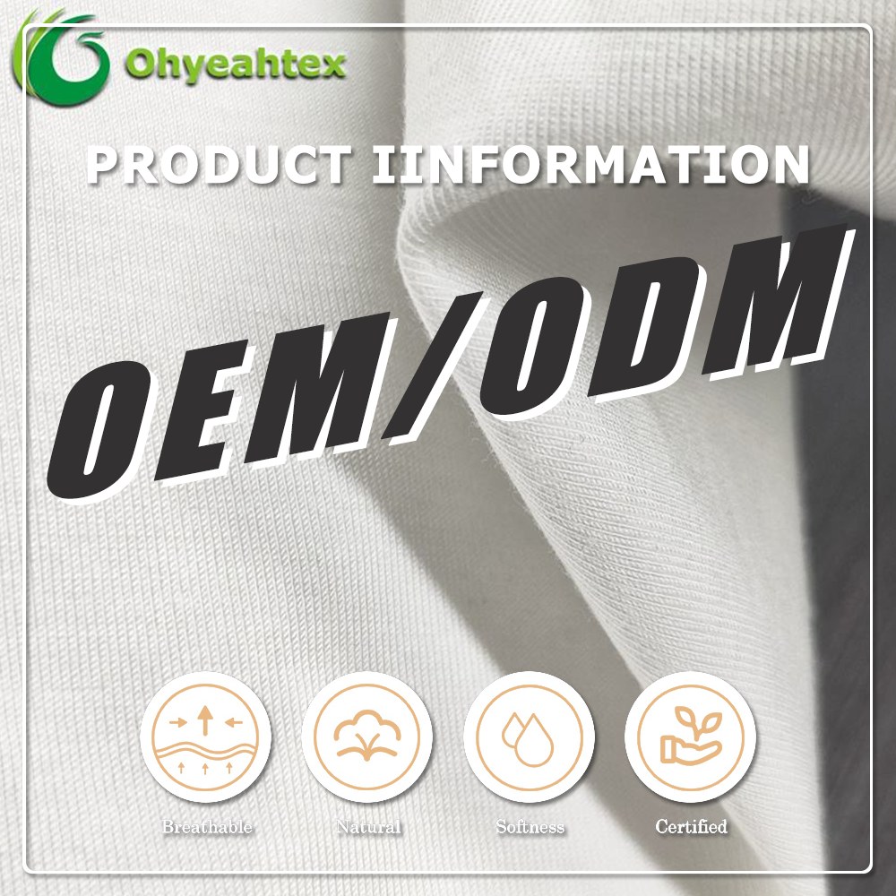 Organic Knitted Stretch Great Texture 45%Bamboo 20%Seacell 29%Sorona 6% Spandex Eco-Friendly Fabric 2023 for Activewear T-Shirts