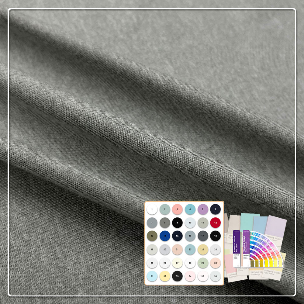 Atmungsaktiver, umweltfreundlicher, antibakterieller Stoff aus 95 % Bambusviskose und 5 % Elasthan, 170 Gsm, für Bekleidung – Sweatshirt