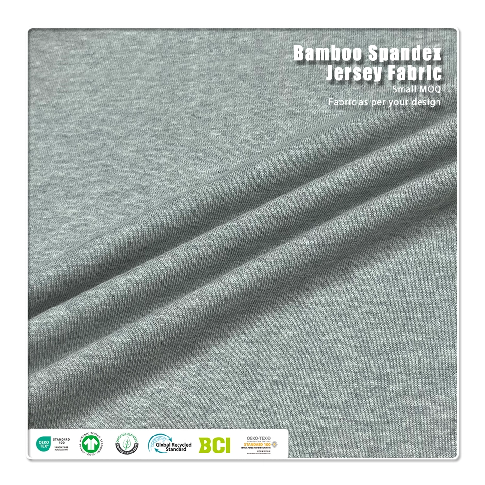 Comfortable Smooth 420gsm 70%Bamboo 30%Organic Cotton French Terry Fabric For Hoodies