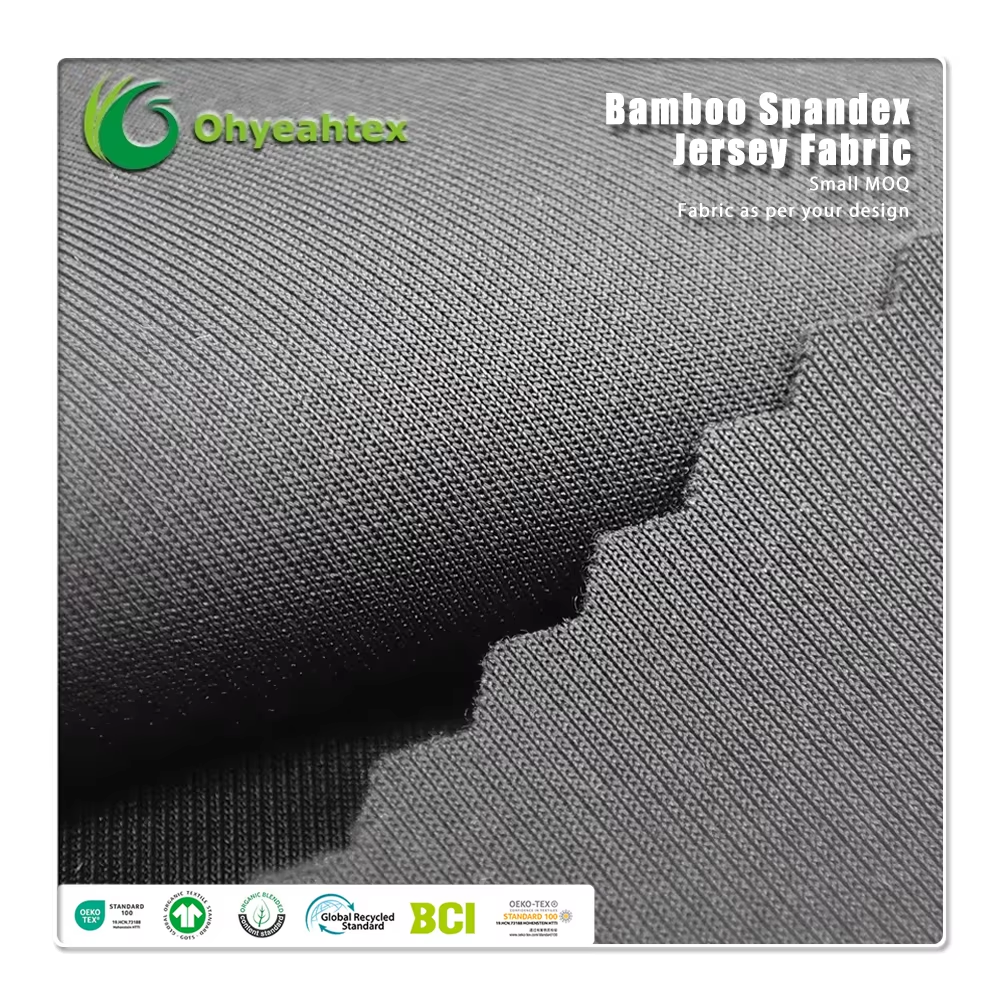 OEKO-100 4Way Stretch Sustainable Nylon Spandex 250GSM Lightweight Wicking Interlock Fabric for Sportwear (2).png