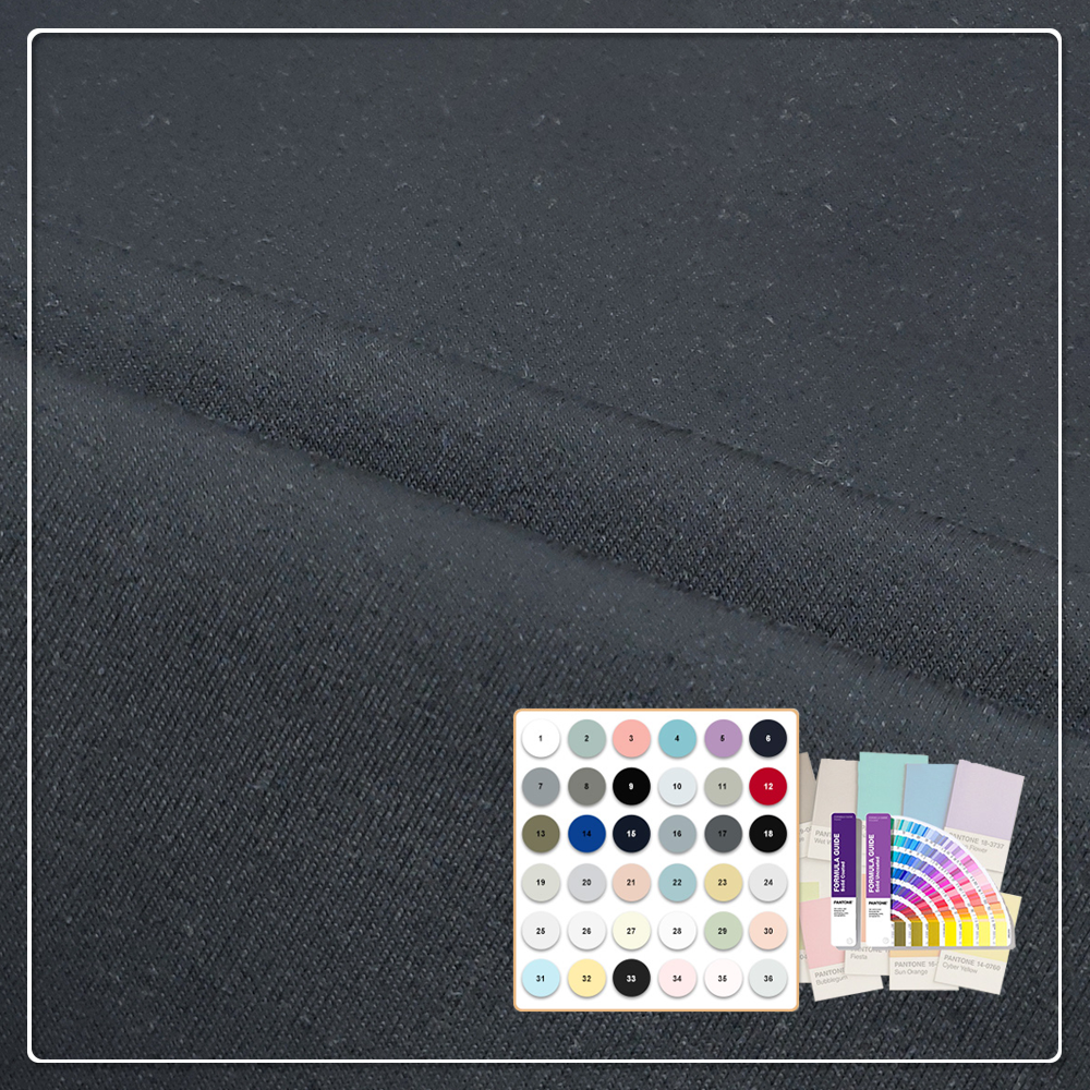 Сбалансированное тепло и воздухопроницаемость. Скаба плотностью 400 г/м², 52% хлопок, 44% полиэстер, 4% спандекс. Подходит для высококачественной спортивной и повседневной одежды